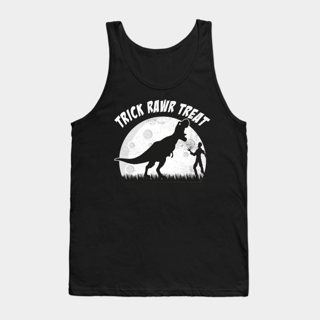 Trick Rawr Treat Tank Top by MZeeDesigns